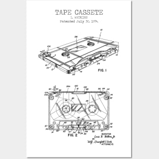 CASSETTE TAPE patent Posters and Art